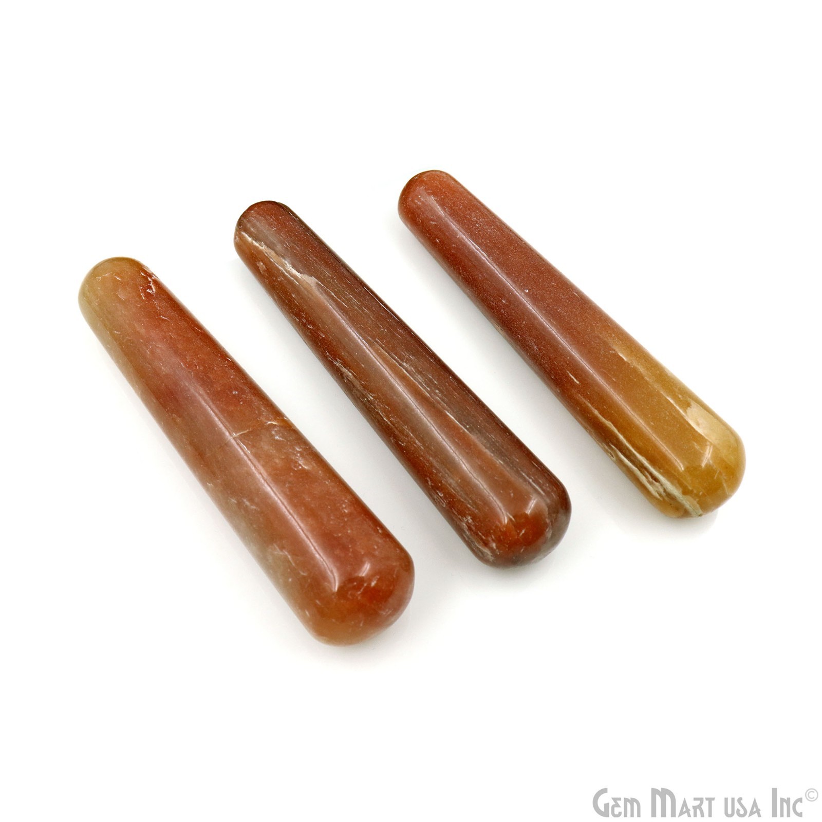 Spa Massage Wand, Handmade 100% Natural Gemstone, Crystal Relaxation Gift, ~4 In