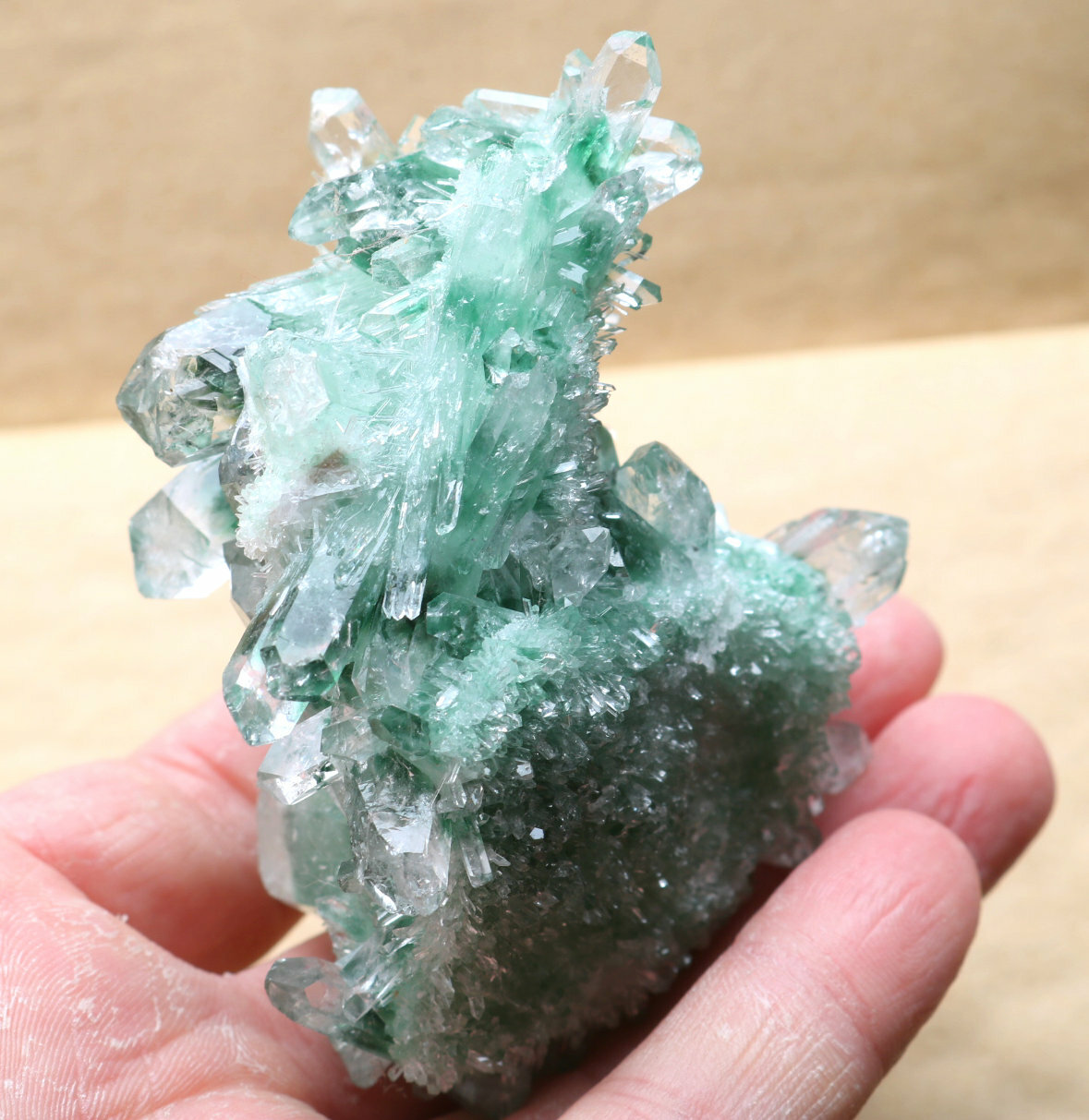 183g New discovery green ghost crystal clusters of mineral samples