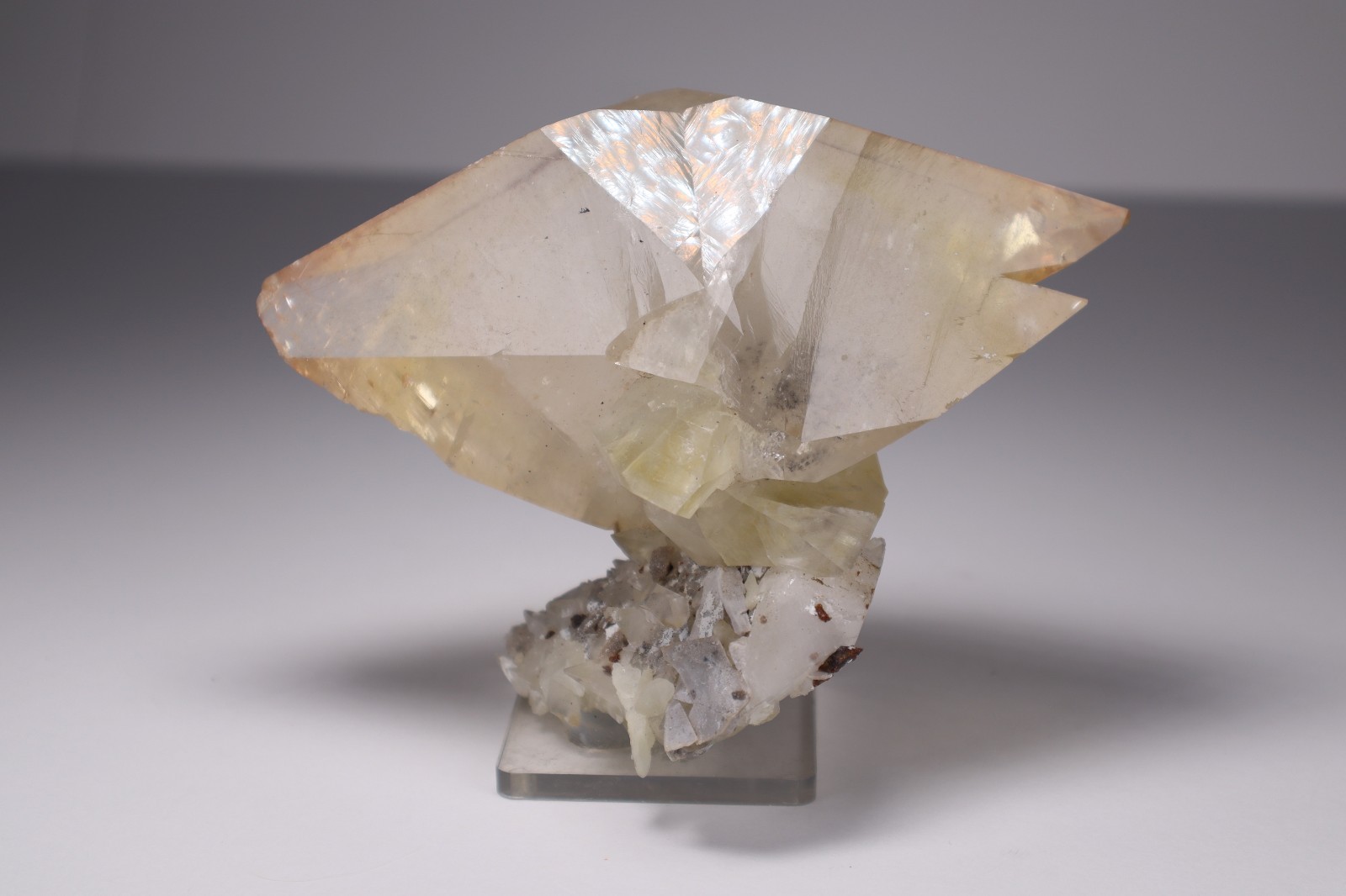 HUGE Elmwood Mine GOLDEN CALCITE Double Terminated Crystal Cluster 645g