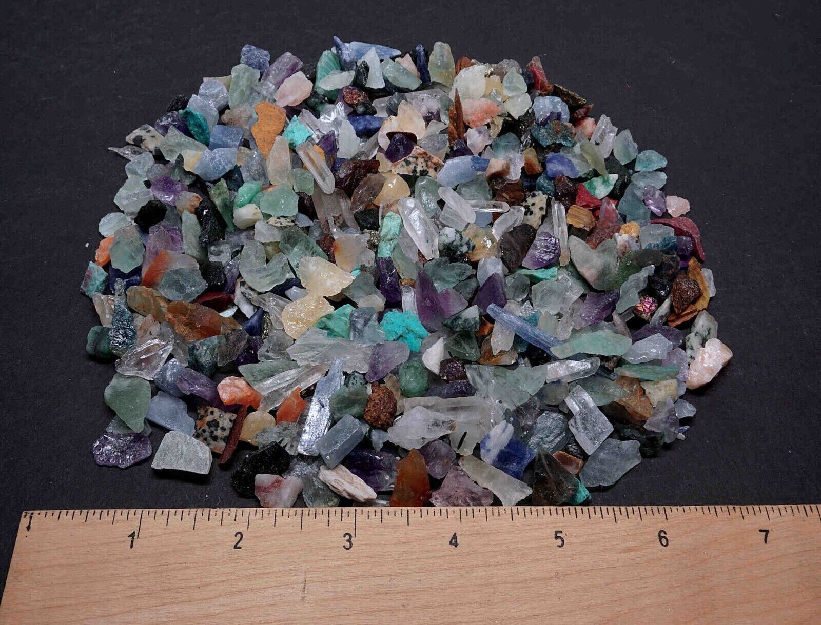 Micro Crafters 1/2 Lb Lot Natural Crystals Mineral Specimens Mixed Gemstones