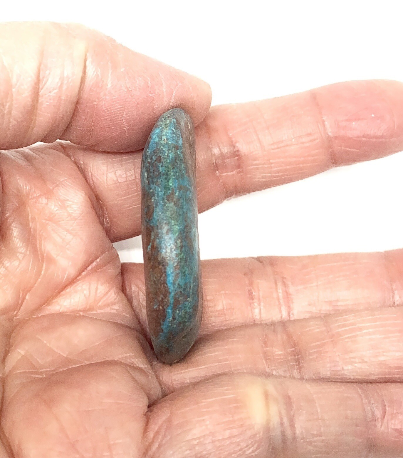 Chrysocolla/Malachite In Cuprite Stone From Arizona 18g Approximately 1 1/2in