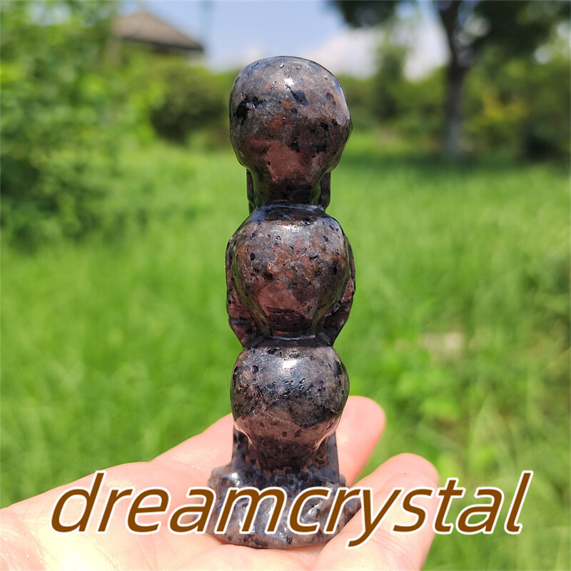3″+ Natural Yooperlite Skull Hand Carved Quartz Crystal Skull Reiki Healing 1pc