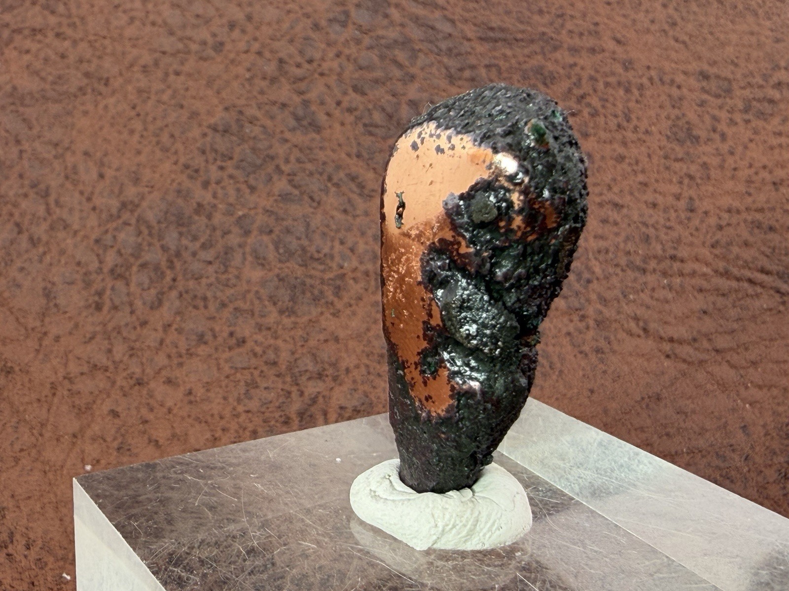 Natural Oxidized Green Glacial Float Copper with Buffed Finish, Michigan 24.9g