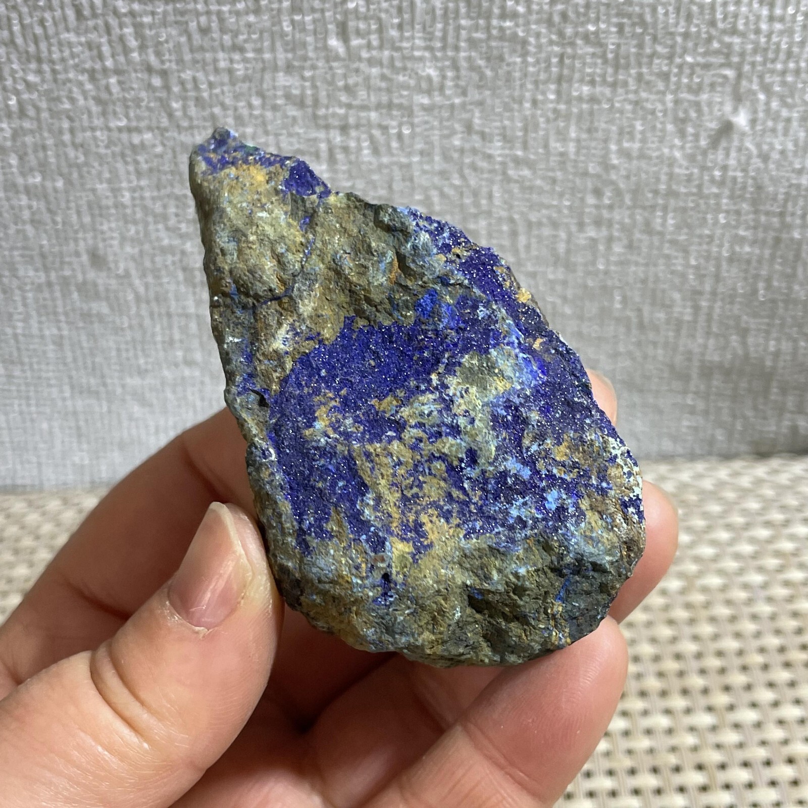 98g blue copper ore quartz malachite crystal mineral specimen