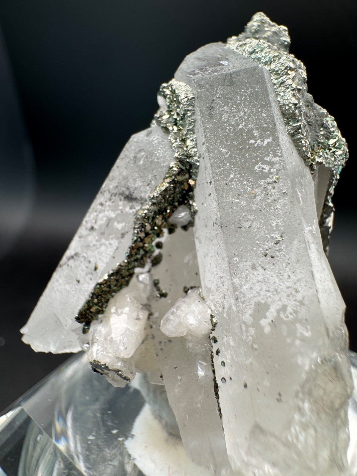 6609 High Quality Multicolor Pyrite and Calcite on Quartz Hu Bei 45g