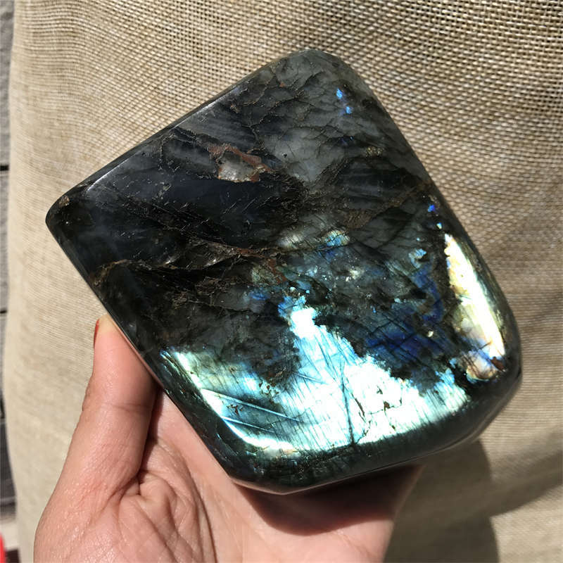 1.27kg Natural Labradorite Quartz Crystal Spectrolite Mineral Reiki healing