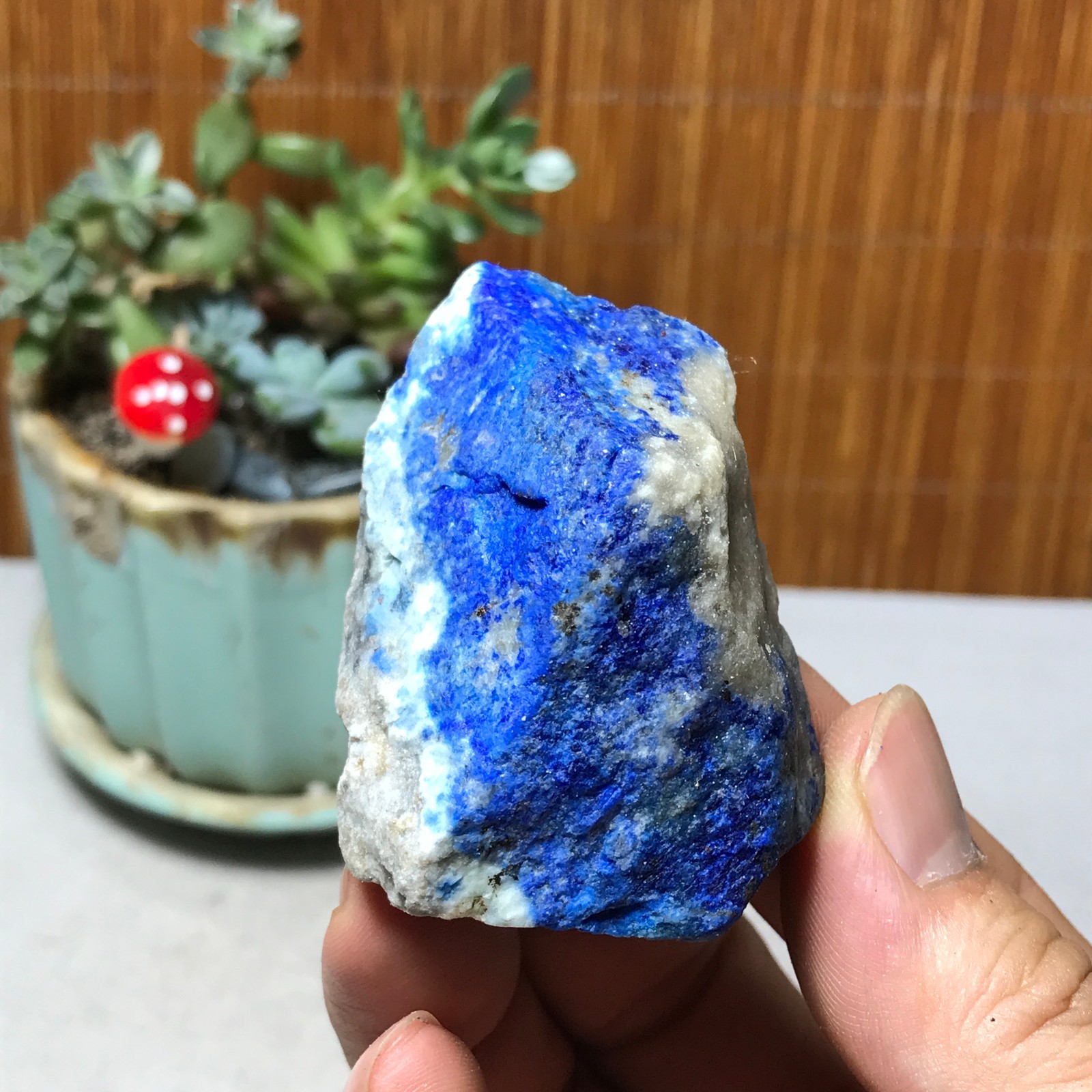 73g Natural lapis lazuli Crystal gemstone Rough Mineral Specimen healing A6065