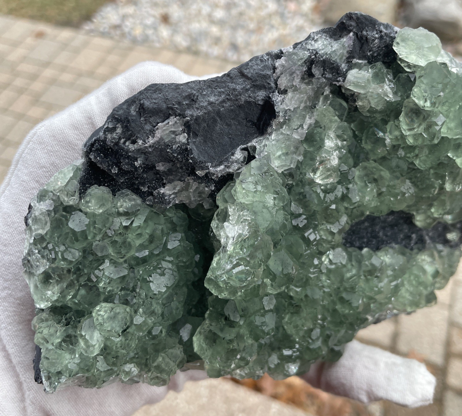 1152g, Transparent Green, Fluorite, Yiwu Co., Zhejiang Province, China