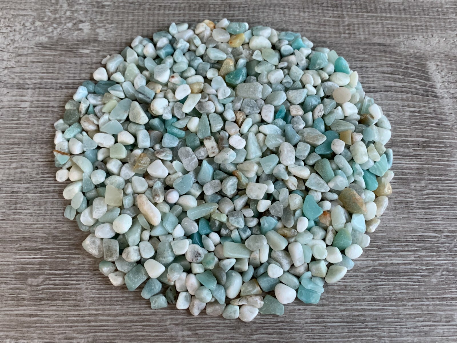 Amazonite Semi Tumbled Gemstone Mini Chips 6 – 8 mm, Wholesale Bulk Lot