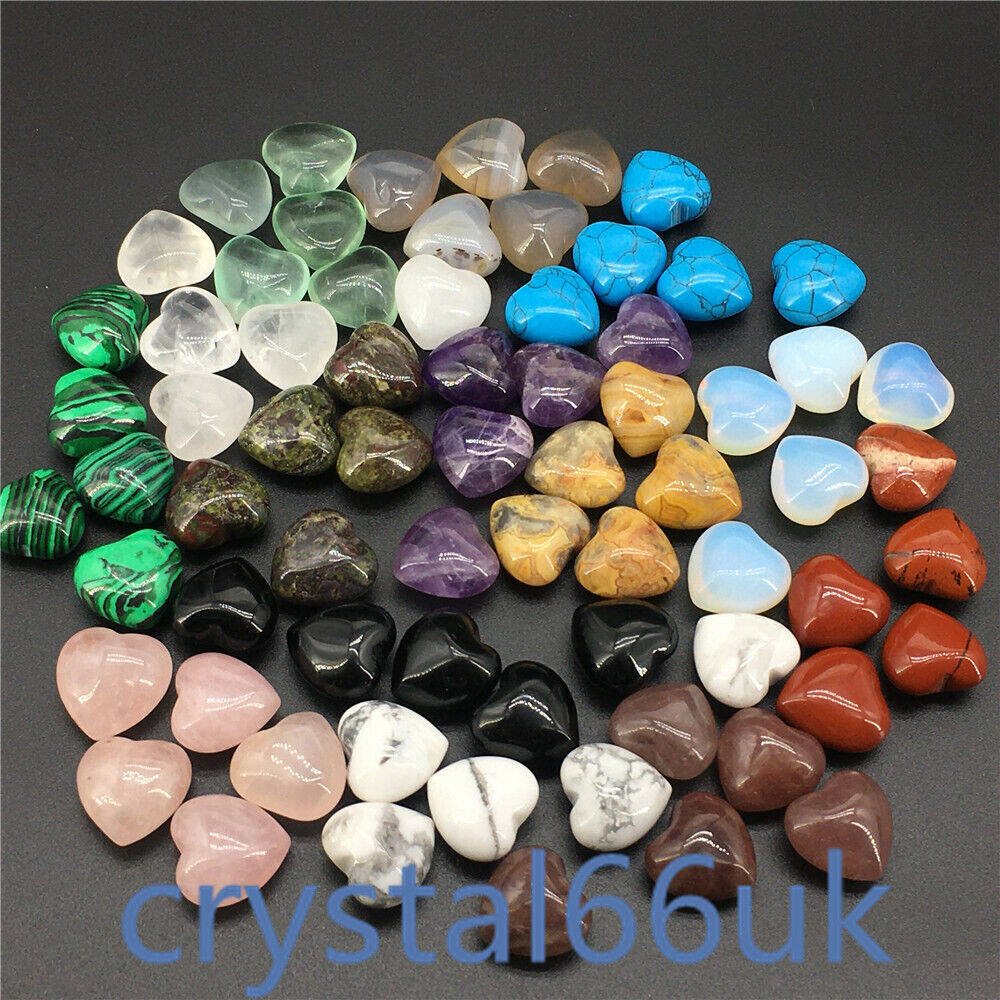 wholesale A lot of Natural quartz Crystal mini heart Carved Crystal pendant