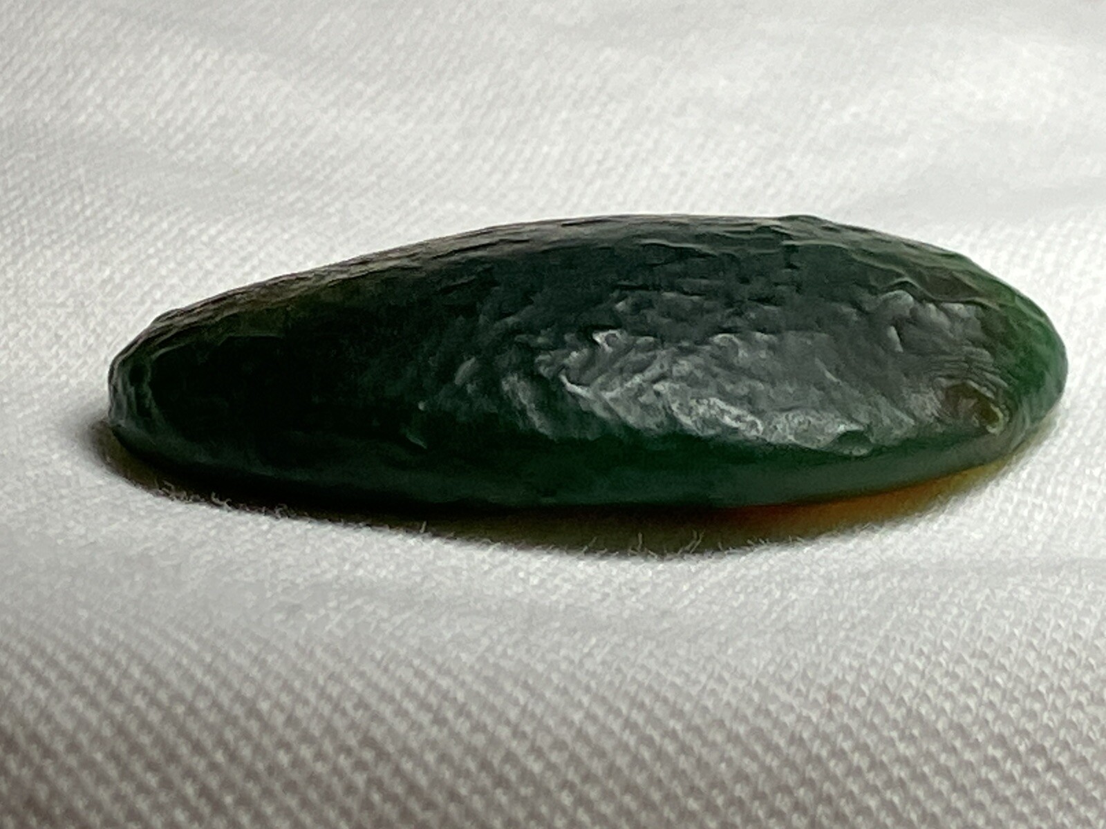 RARE Gobi Eye Agate Bonsai Suiseki Flat Palm Stone Green 18g