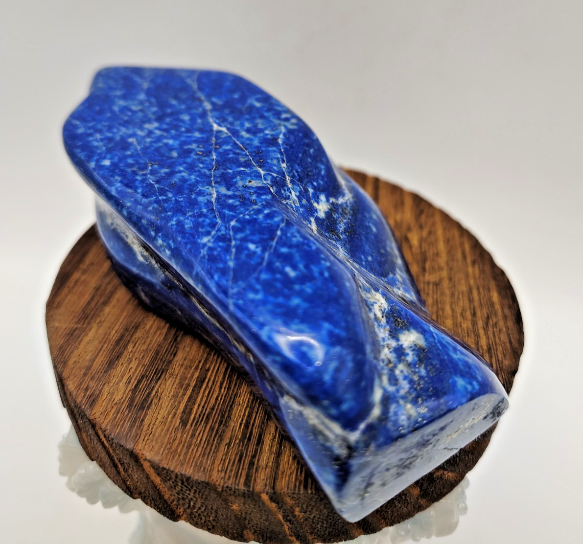 Polished Lapis Lazuli Mineral Specimen Stone Crystal Freeform 286.51g Gemstone