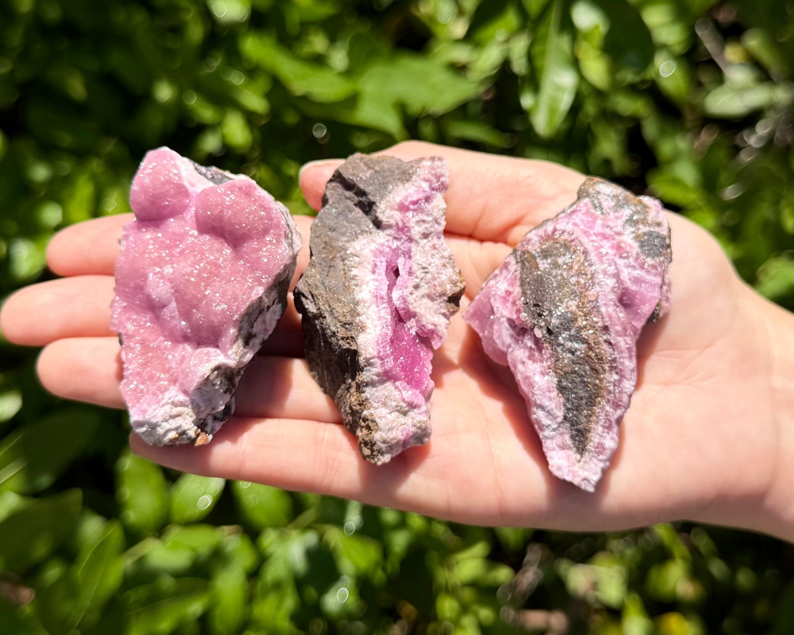 Natural Pink Cobaltoan Calcite Crystal Clusters – ‘A’ Grade Raw Cobalt Calcite