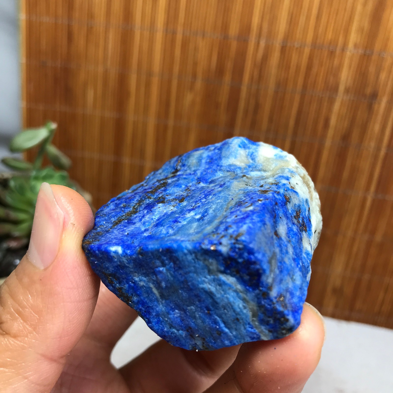 90g Natural lapis lazuli Crystal gemstone Rough Mineral Specimen healing A5475