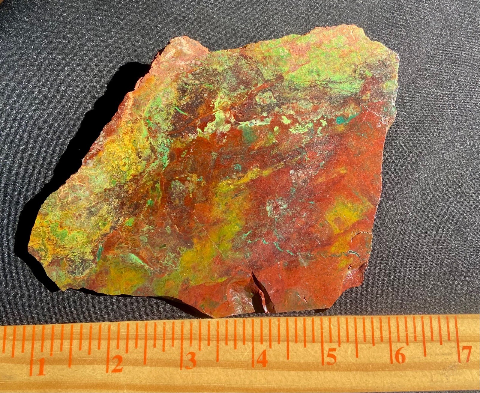 Parrot Wing Chrysocolla Colorful AA Big Slab Untreated No Cracks 212 Gram 7.5 Oz