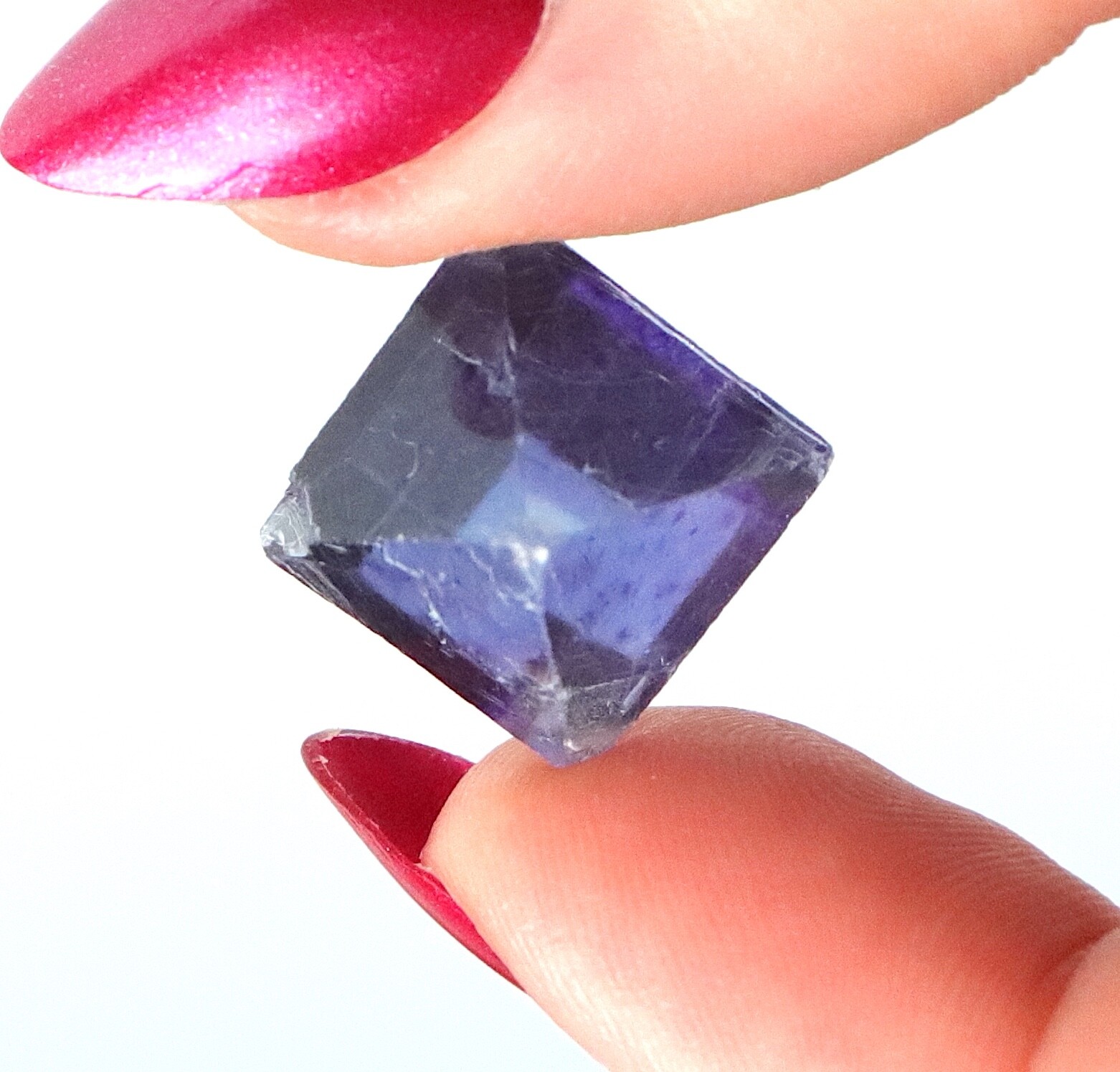 Fluorite Octahedron Gemmy Sky Blue Purple Color Illinois 2.0 Cm’s