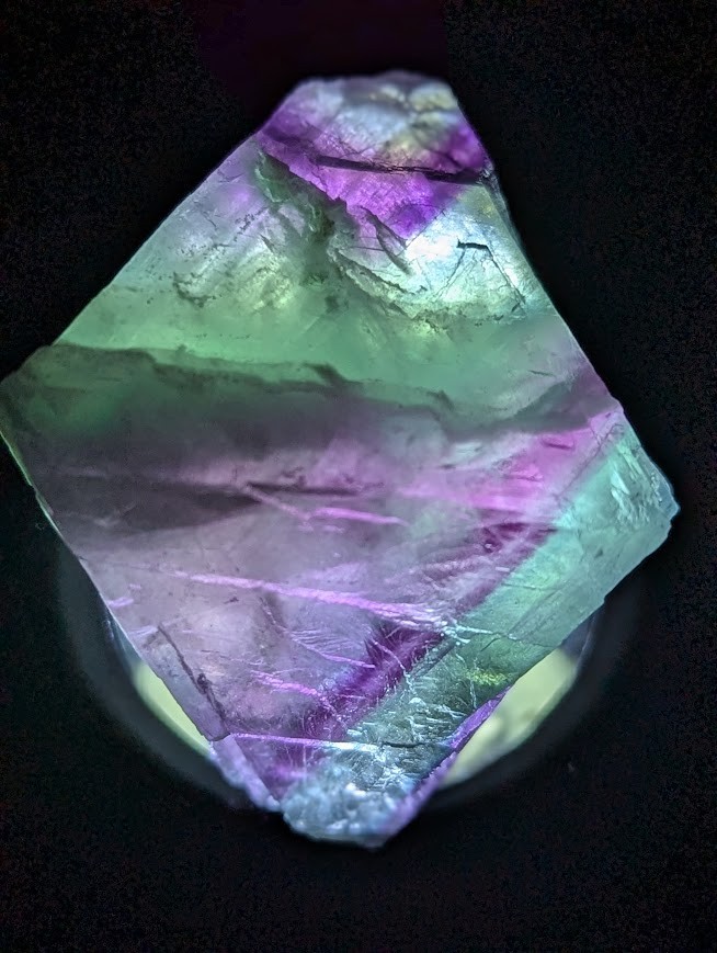 Fluorite Octahedron Natural Geometric Formation Crystals- Blue-Green (4 oz)