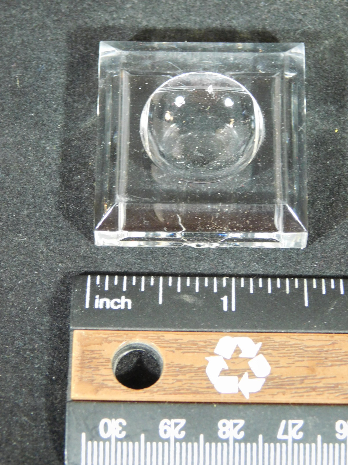 Sphere Display Stand Clear Lucite Small Size