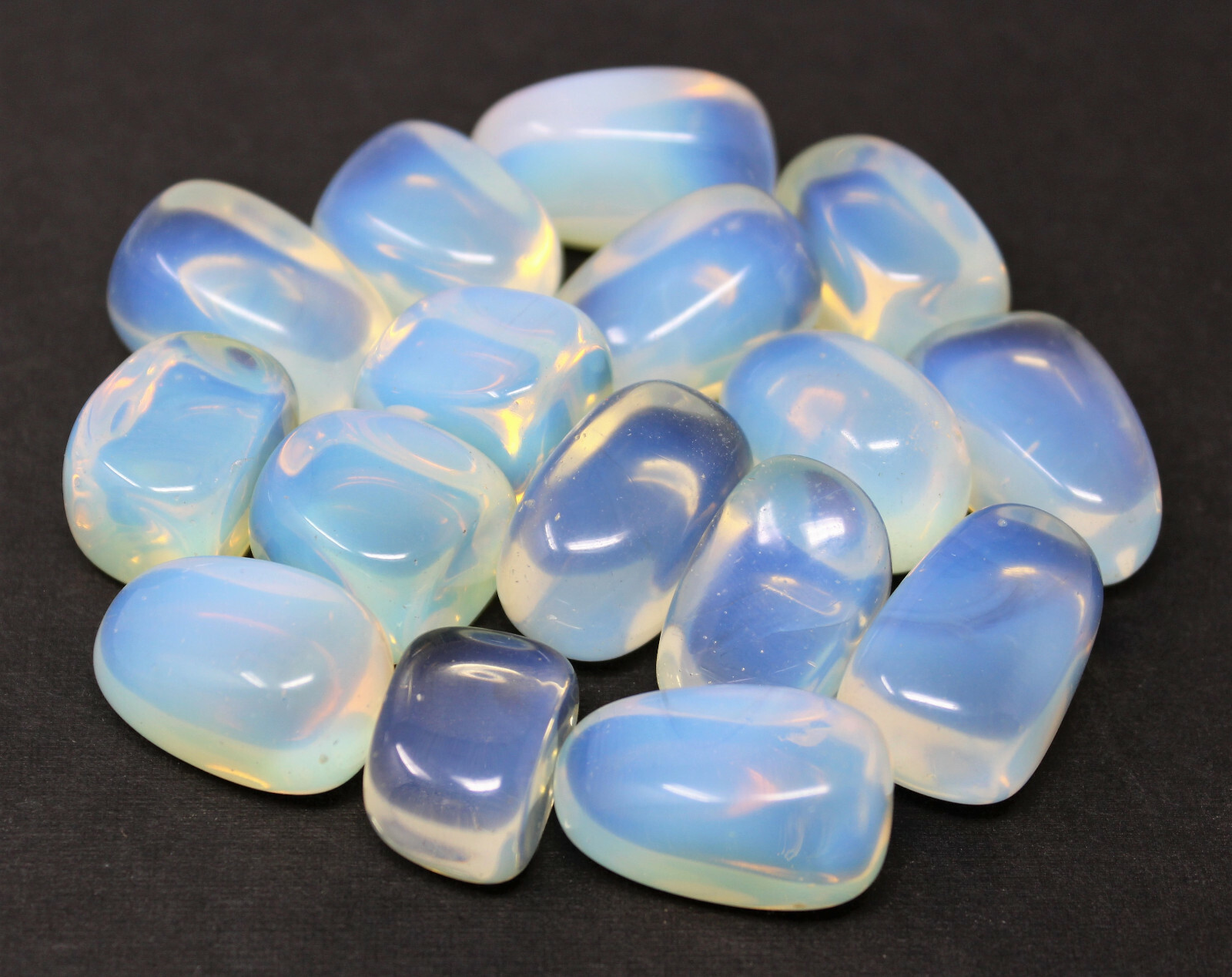 1/2 lb Bulk LARGE Opalite Tumbled Stone Crystal Healing Gemstone 8 oz