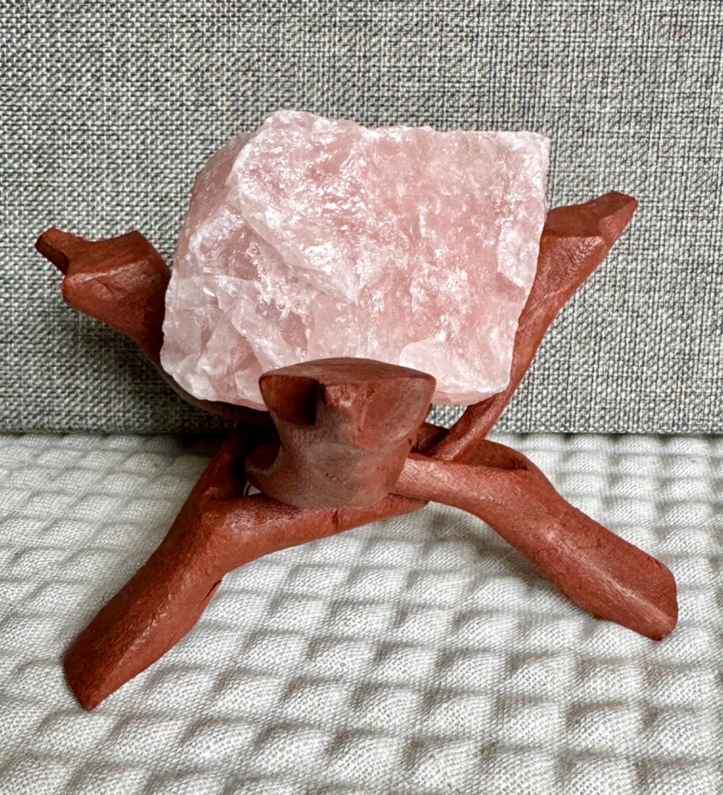 New Natural Wood Folding Tripod Stand Holder Display for Sphere, Geode, Stone