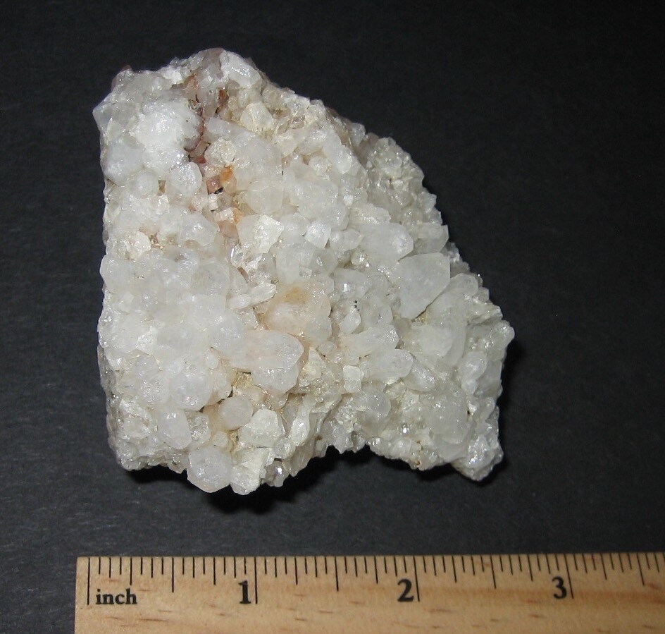 BEAUTIFUL RARE LOCALITY NATURAL 2.5″x 3″ QUARTZ CRYSTAL CLUSTER NH, USA 184g *A1