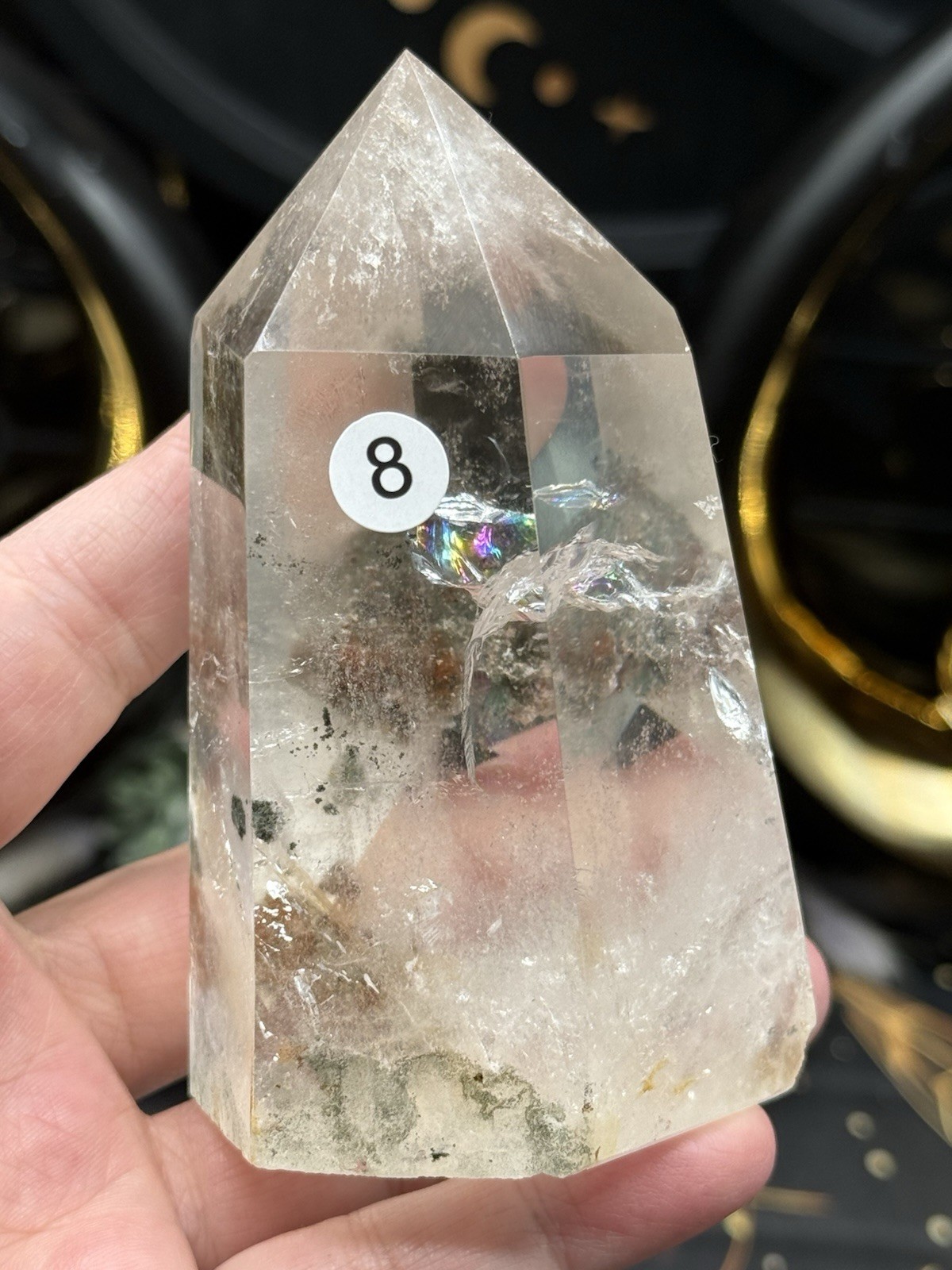 Natural Garden Quartz Lodolite Chunky Tower Freeforms Free ship & Gift