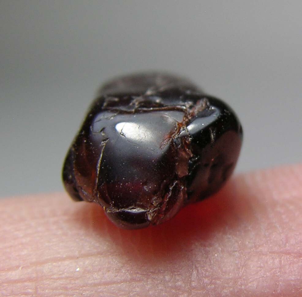 7.25ct 100% Natural Africa Tumbled Rough Mandarin Garnet Specimen 1.40g 16.00mm