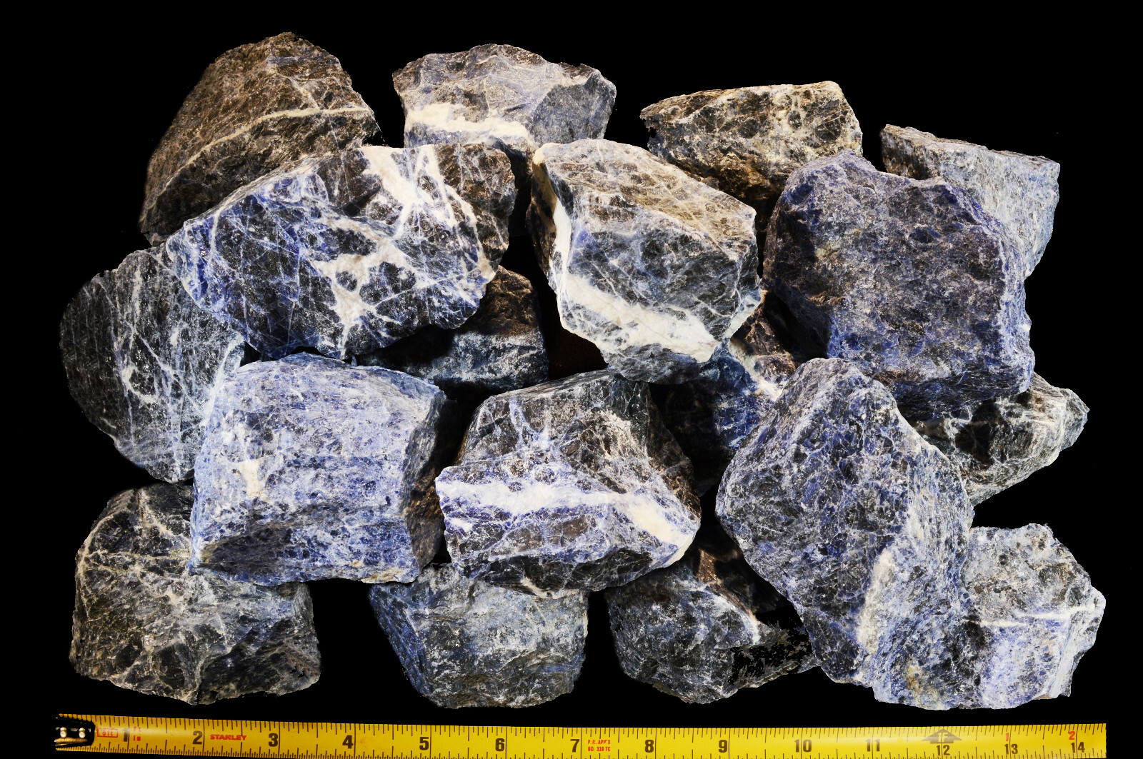 BLUE SODALITE 2 1/2″ 4-7 Oz Lapidary Rock Mineral Specimen Healing Crystal Stone