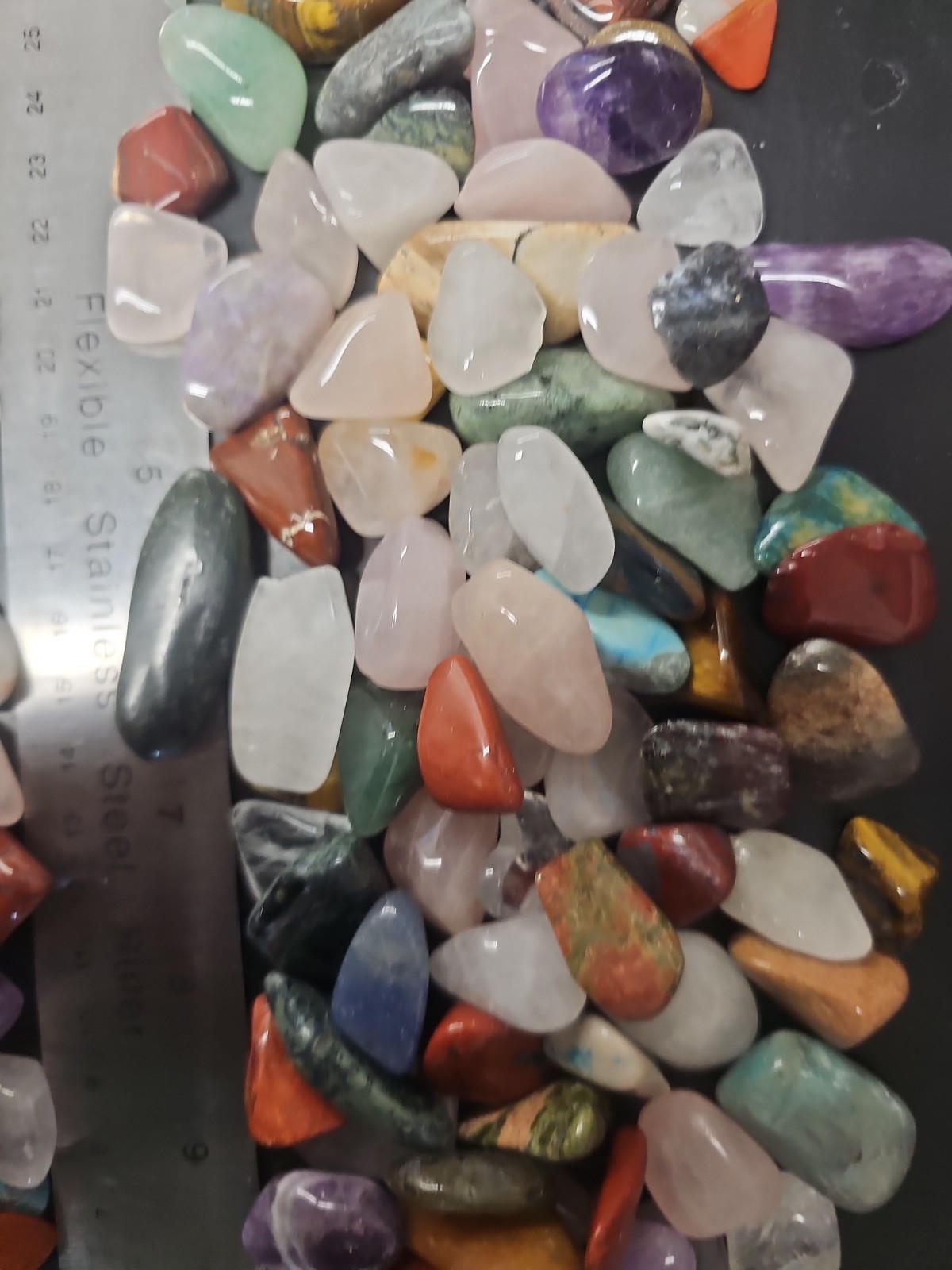 2 lb Wholesale Bulk Lot Assorted Mixed Tumbled Stones 1/2″ to 1-1/4″ Crystals