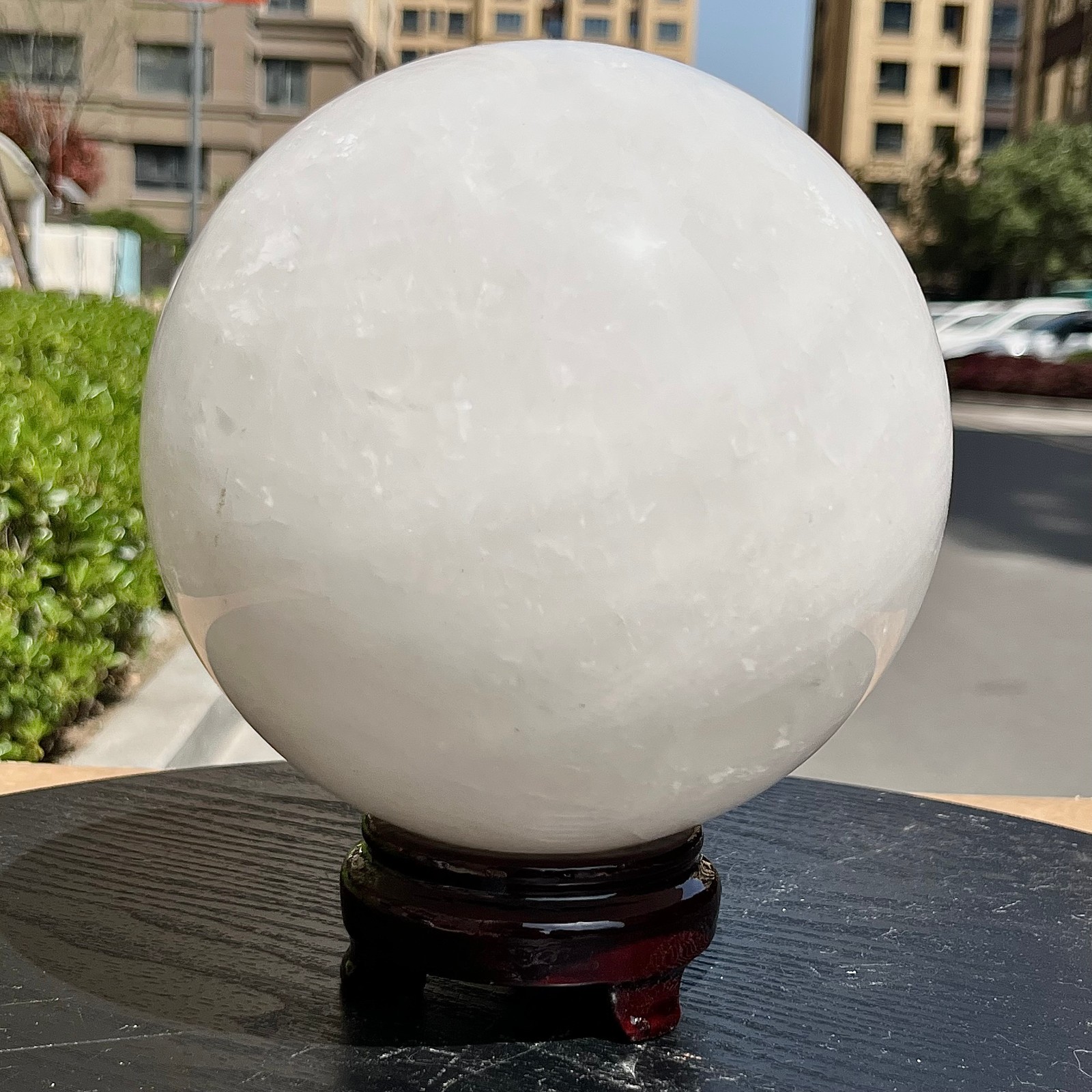 Natural Clear Quartz Crystal Ball Sphere Healing Stone Home Decor 11 lb