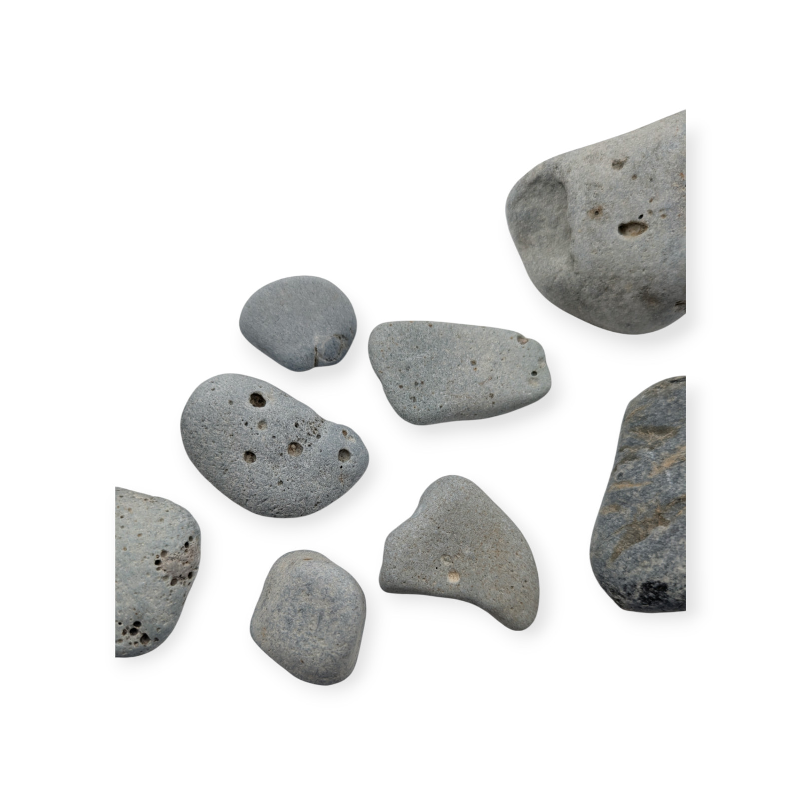 8 Pieces of Leland Blue Stone Mineral Slag Glass from Lake Michigan Beaches