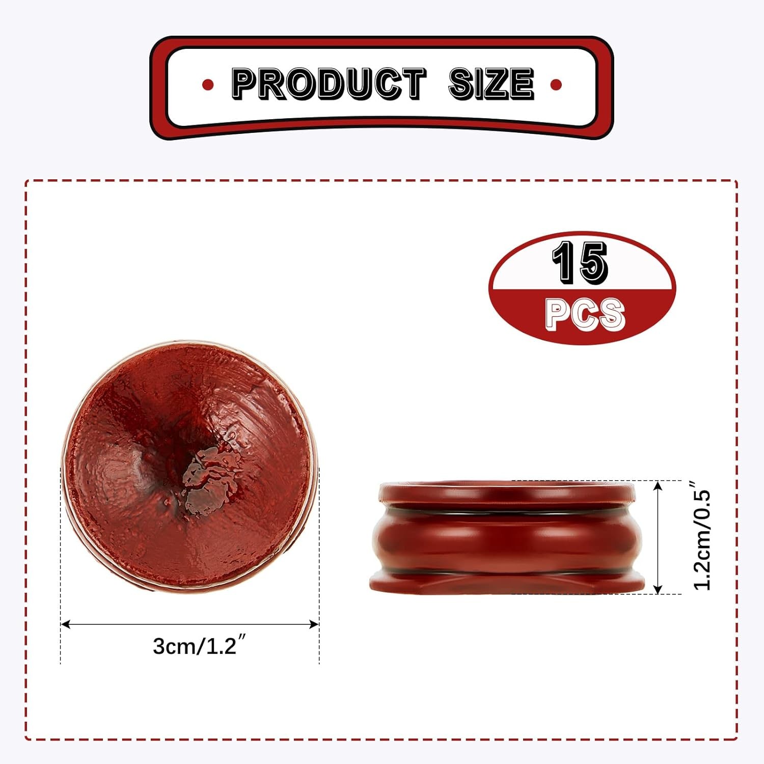 15 Pcs Sphere Stands Display Crystal Crystal Holder Wood Egg Ball Stand Stone
