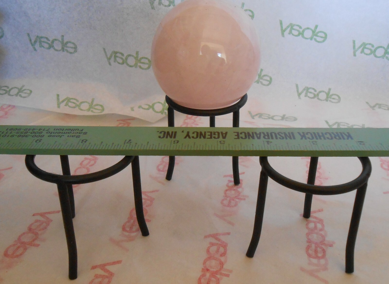 Mineral Sphere Ball Stand for Display . Black . Steel . For 2.1″ to 5″ Balls