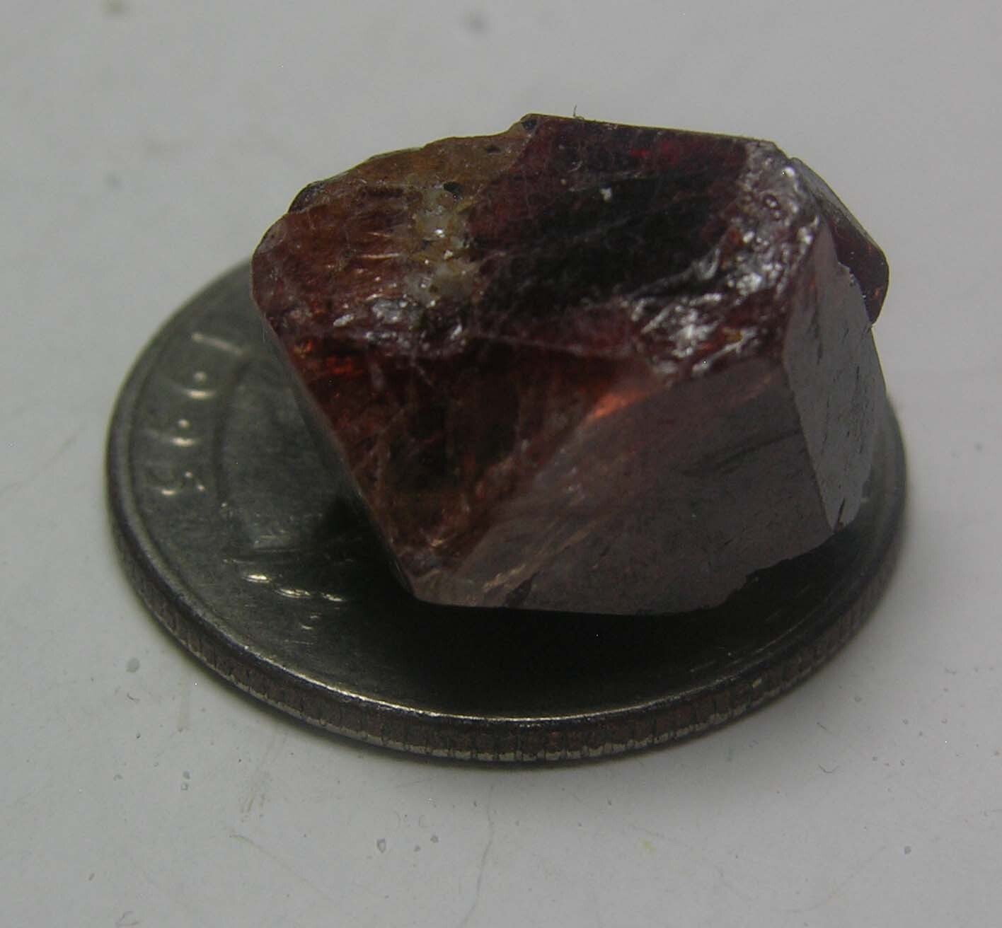 #11 Afghanistan 36.85ct Natural Octagonal Brownish Red Zircon Specimen 7.3g 15mm
