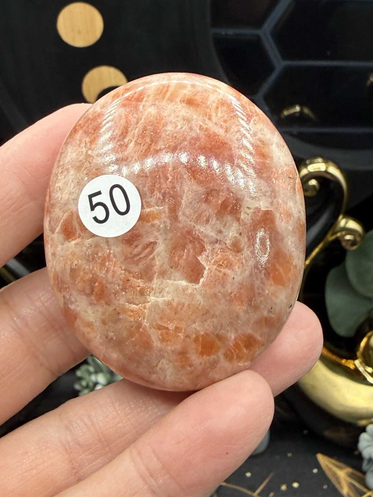 Natural Sunstone Palms Stones You choose. Free shipping