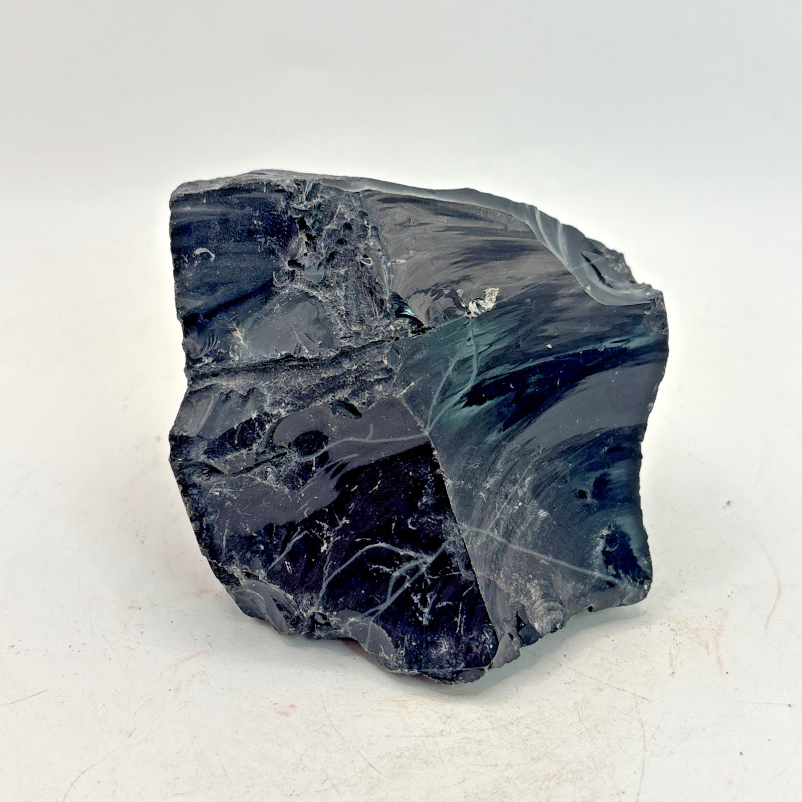 Beautiful Spider Web Obsidian Specimen 265 Grams
