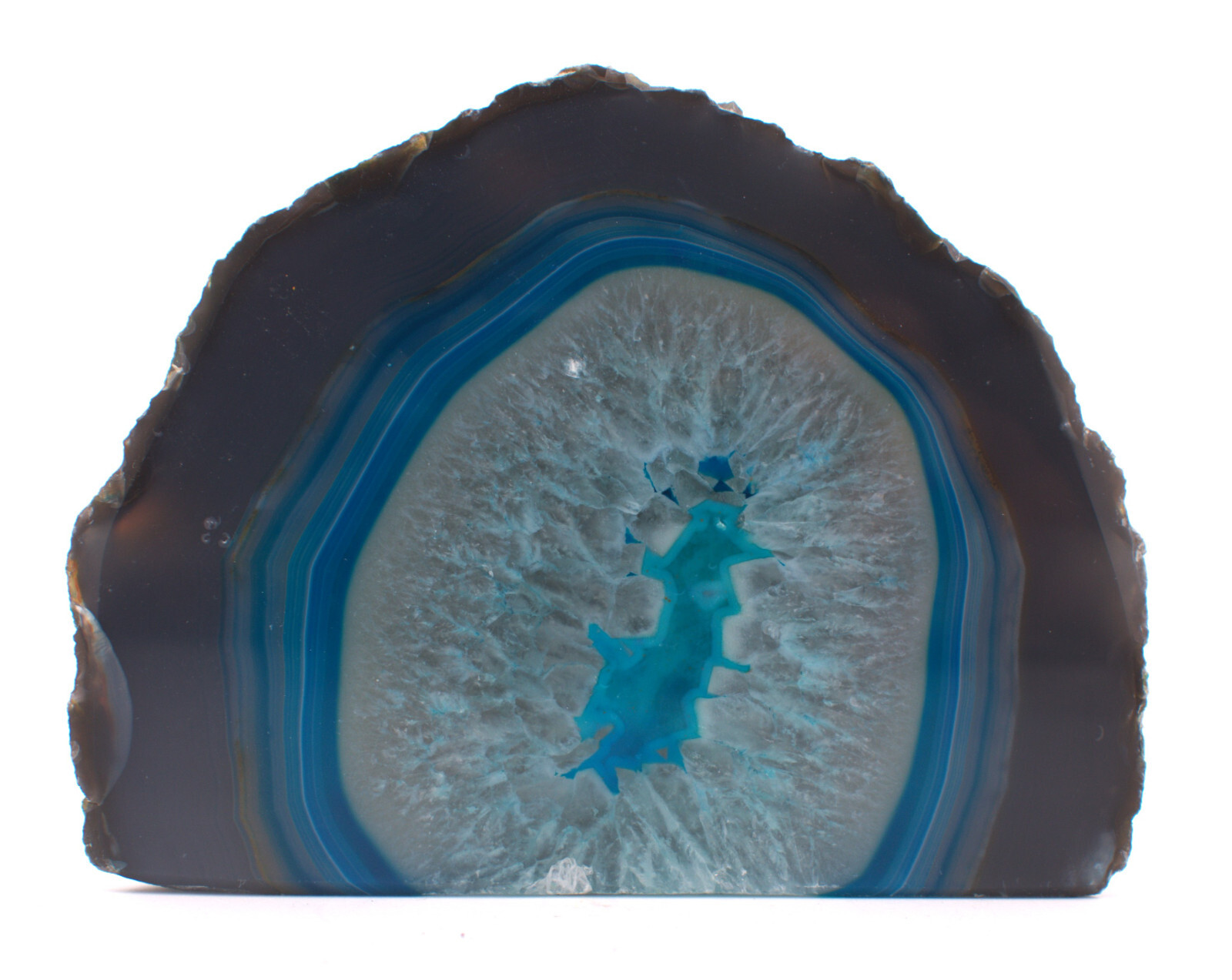 Dyed Polished Agate w/Cut Base 4.25″/482 Grams