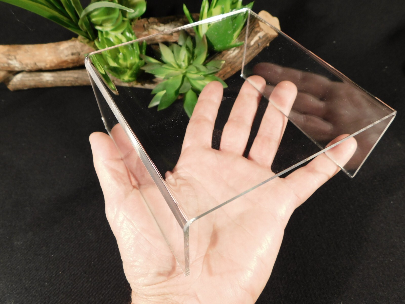 Display Stand Riser Type Short Clear Lucite Large Size