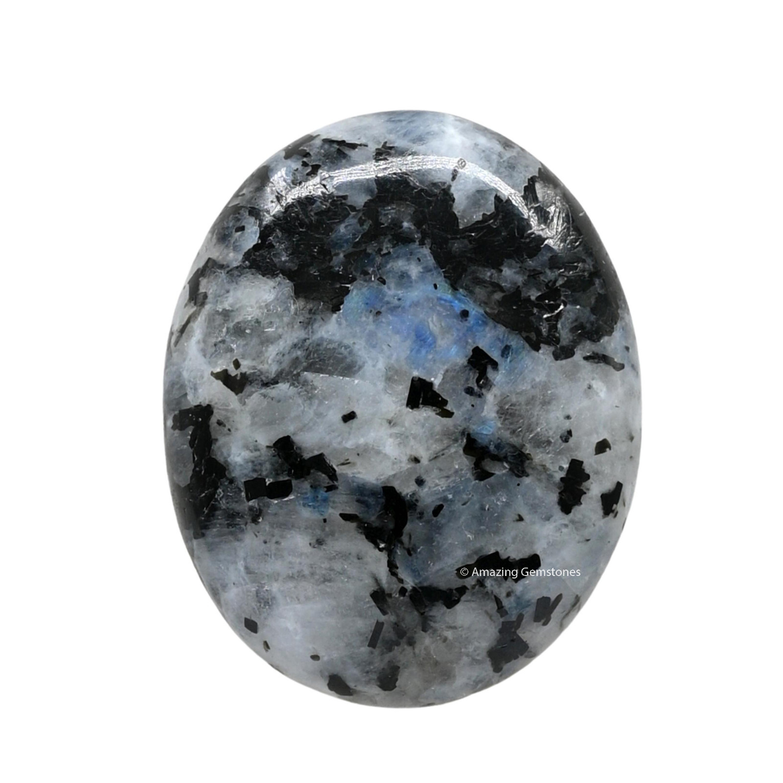 Rainbow Moonstone Crystal Palm Stone