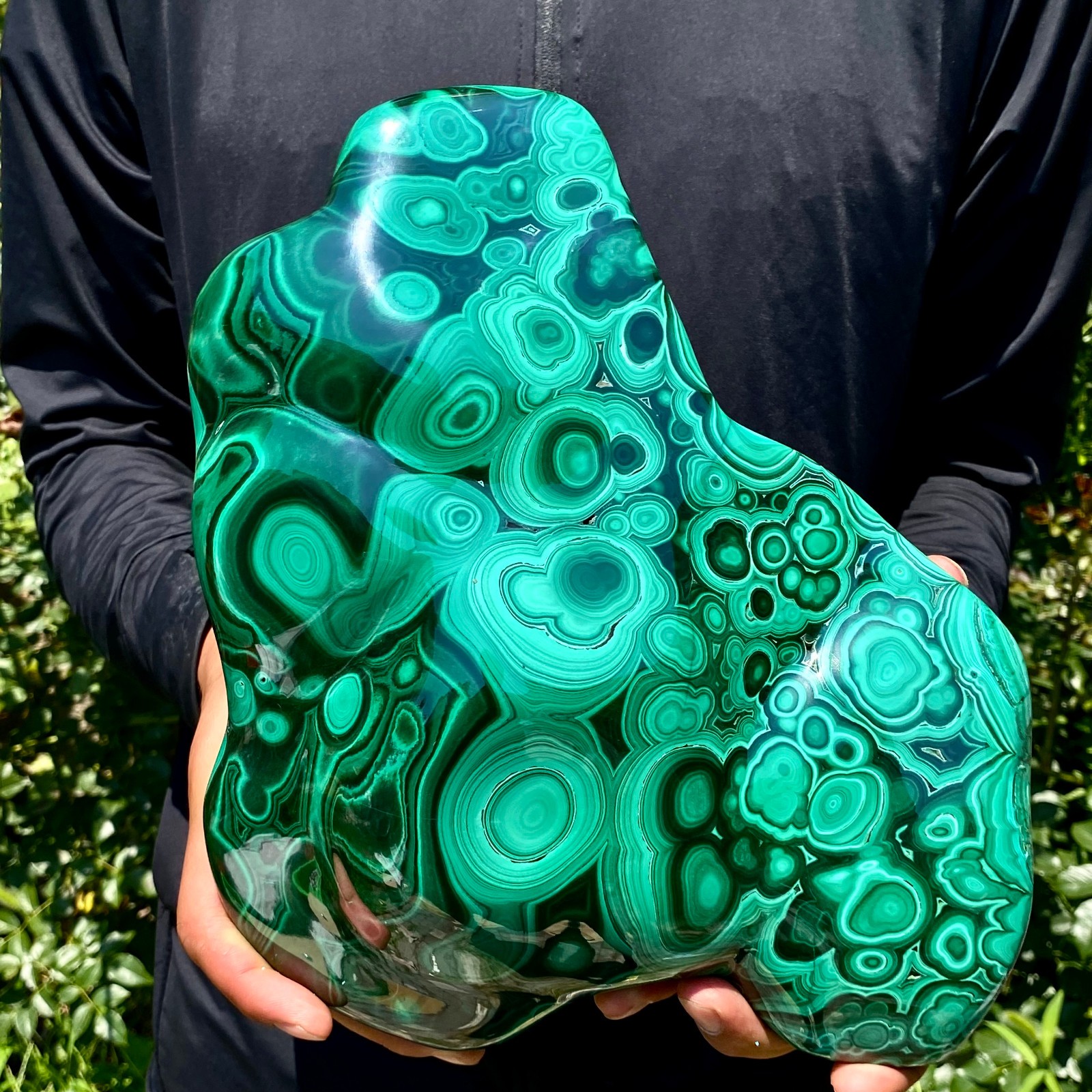 12.8LB Natural Polished Malachite Mineral freeform specimen Reiki Stone Healing