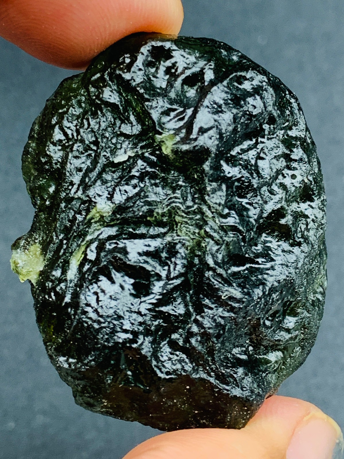 TOP Moldavite Raw Moldavite Crystal from Czech Republic PICcertificate 115CT