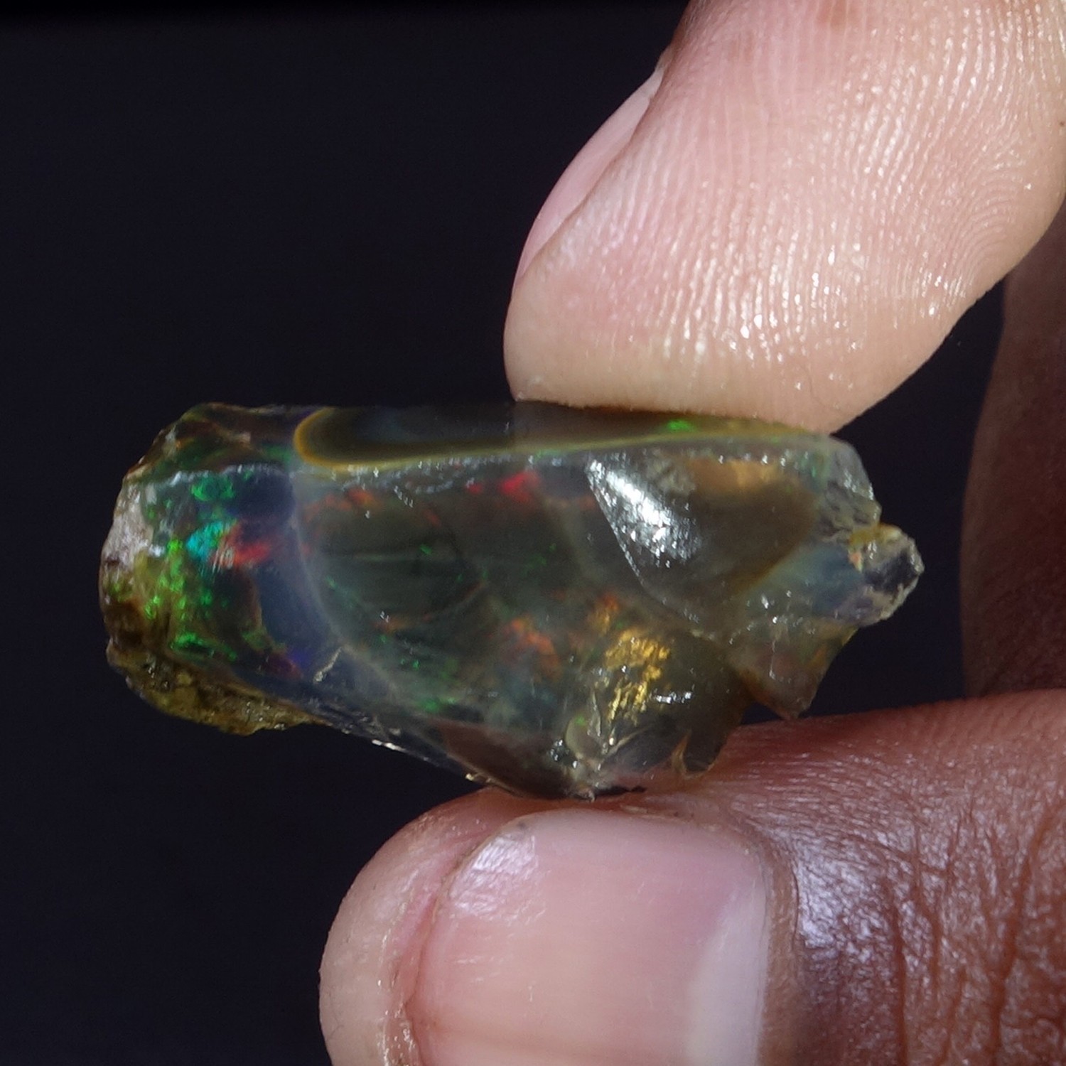 16.00 Cts 100% Natural Welo Fire Ethiopian Oil Opal Rough Cab Gems Ring Nacklace