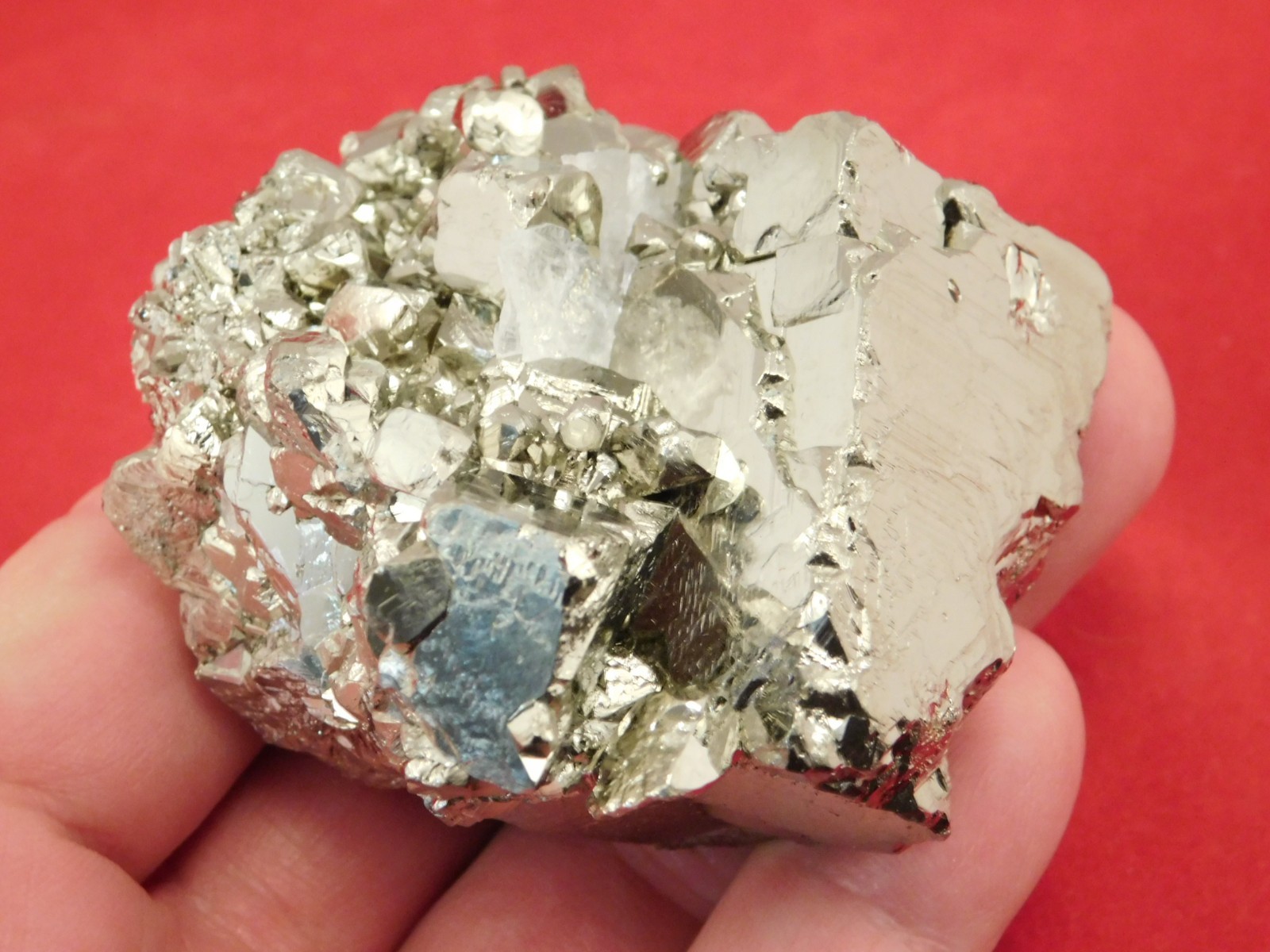 Larger! Nice and 100% Natural Pyrite CUBE Cluster Huanzala Mine Peru 326gr