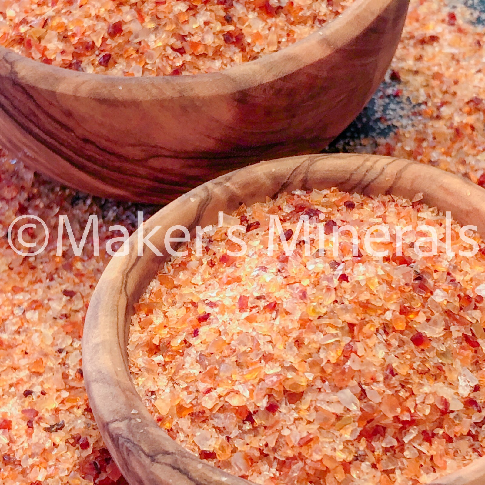 Crushed Dark Carnelian Sand, 2mm-0.25mm, for Inlay, Rings, Resi, Gemstone Sand