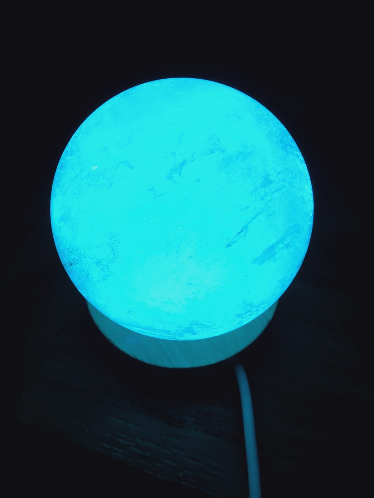 Garden Quartz Crystal Sphere Very Clear With Light Stand Included HIGH QUALITY