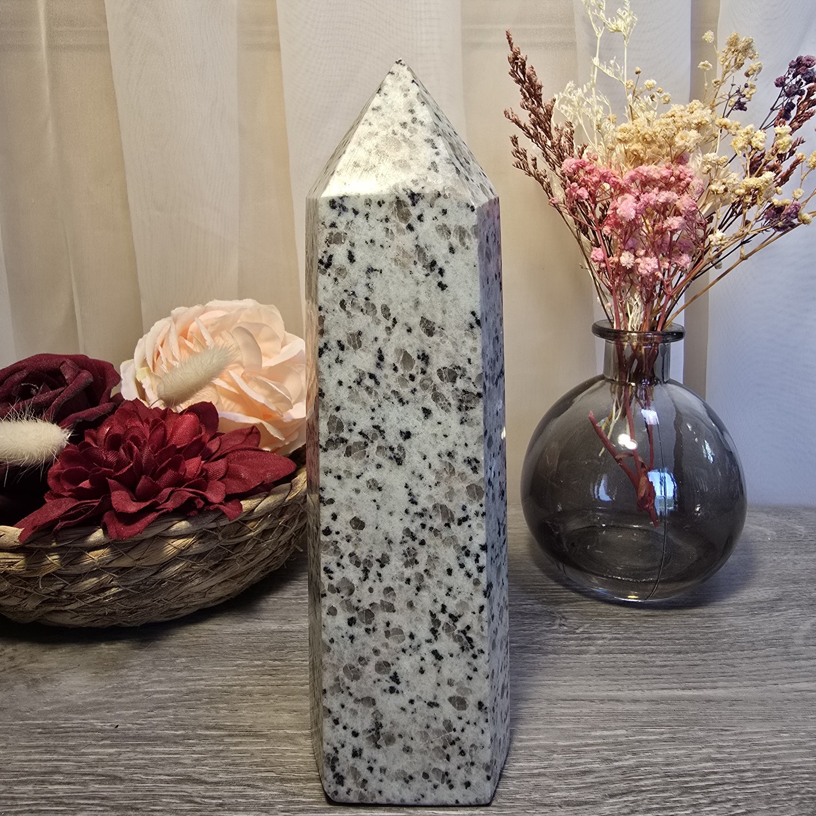 Large Kiwi Jasper Crystal Tower (79)