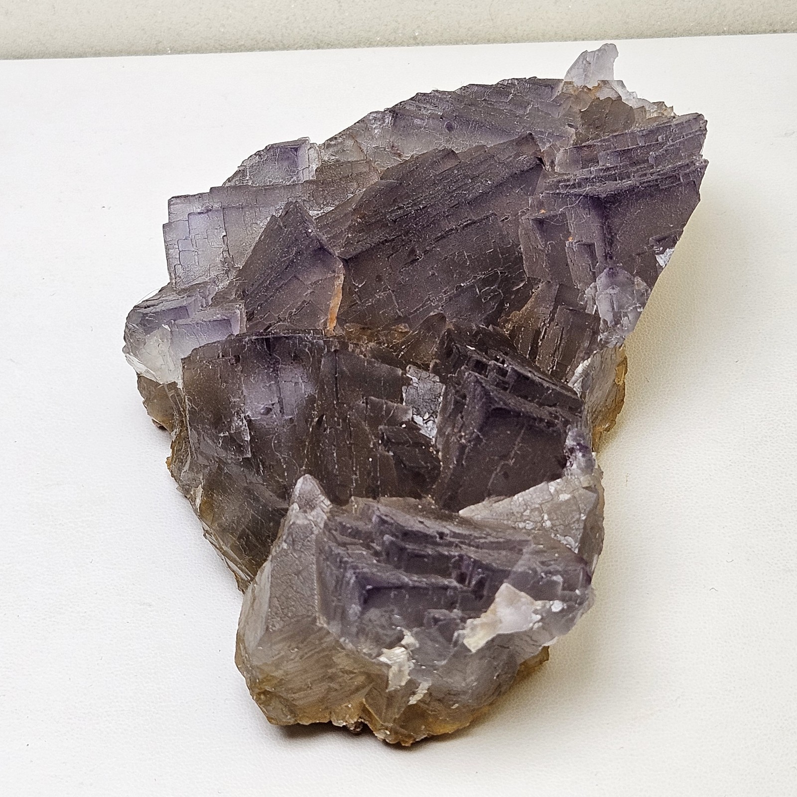 Huge Natural Purpleish Blue Cubic Fluorite Specimen 815G Phantoms U.S Seller