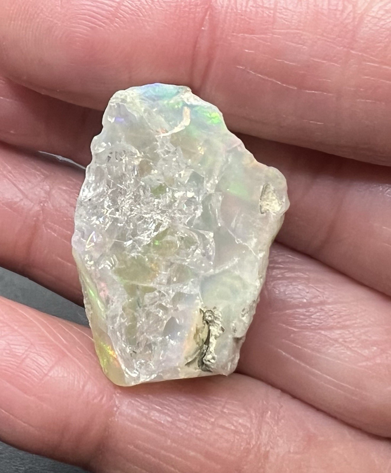Ethiopian Welo Genuine Opal 5.9g Almost 1 1/2in AWESOME FLASHES
