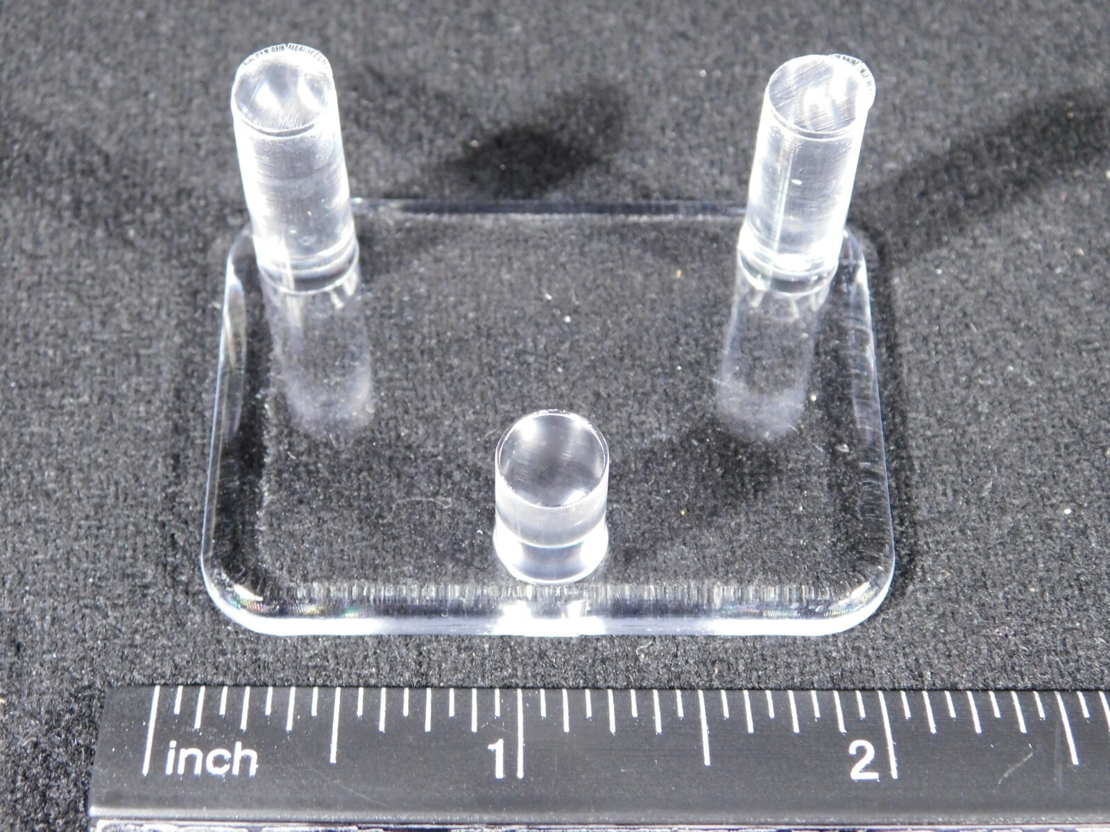 Heavy Duty THREE Post SPHERE Display Stand SMALL Size Clear Acrylic