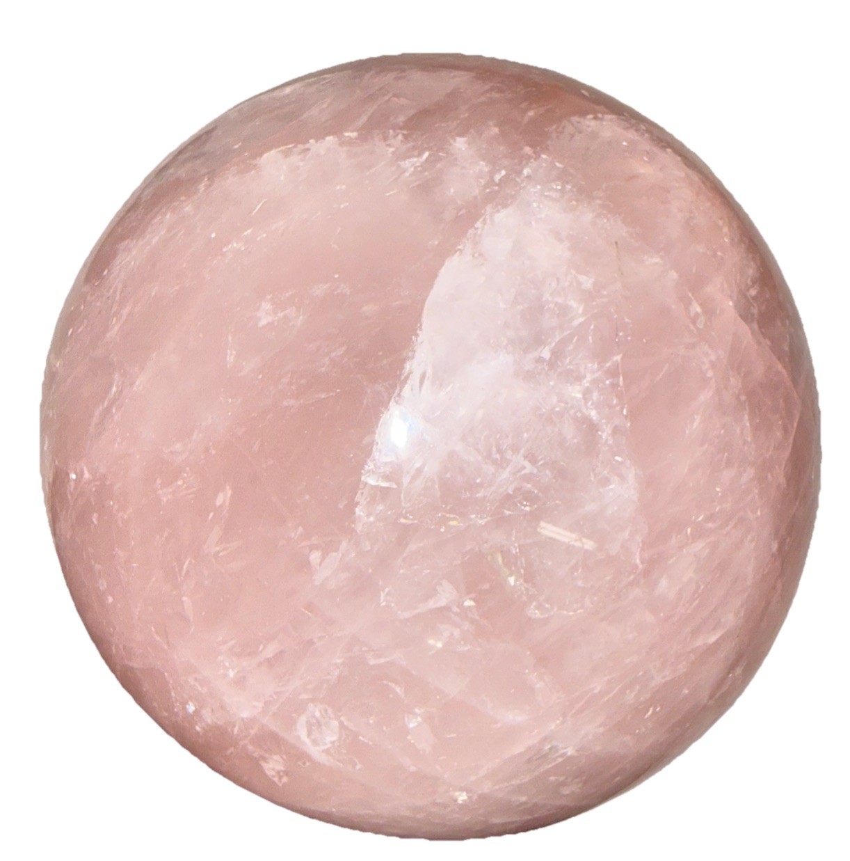 Natural Crystal Sphere 4.26″ dia 4.265 lb Rose Quartz